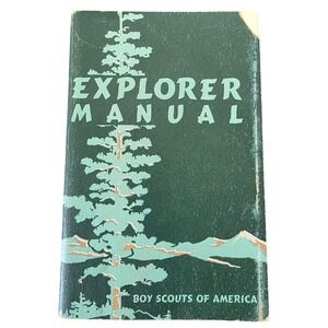 BOOK Vintage‎ Explorer Manual Boy Scouts of America Book Collectible